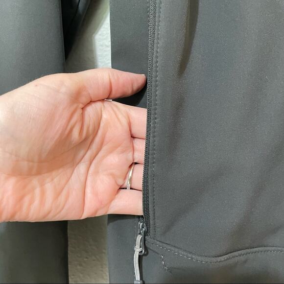 Mountain Hardware Grey Mens Full Zip Jacket M Charcoal Gray Lightweight Coat - Picture 12 of 14